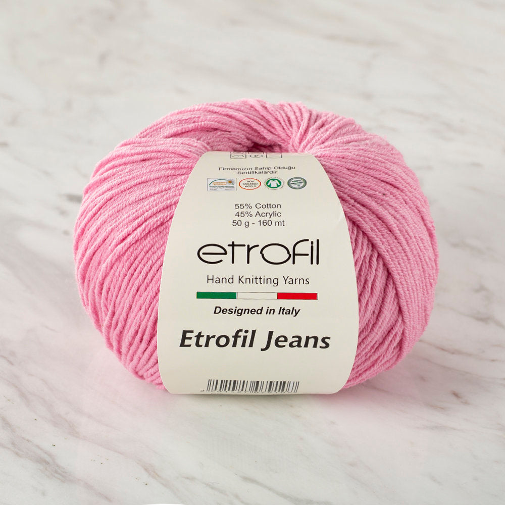 Etrofil Jeans Pembe El Örgü İpi - 009